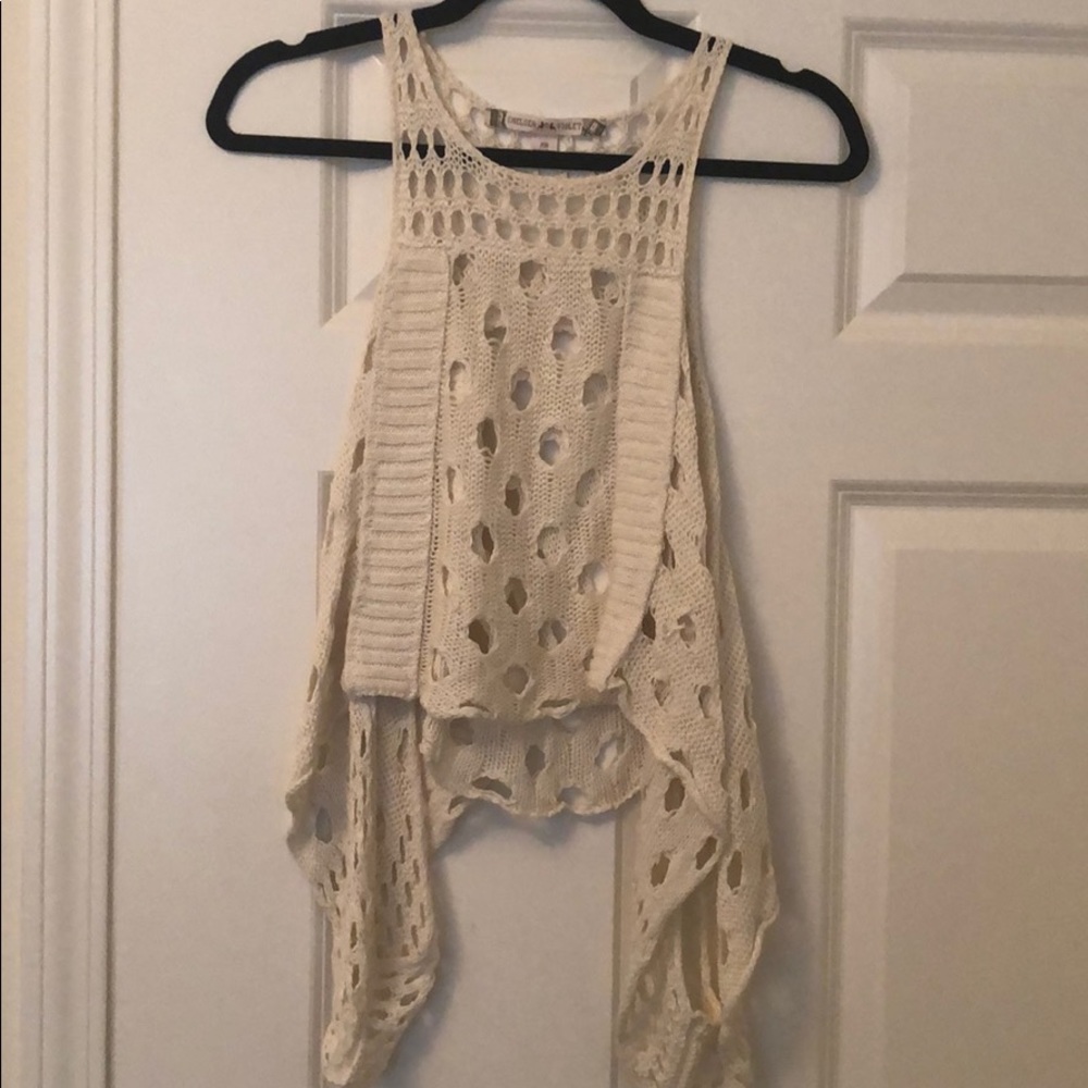 Chelsea & Violet knitted crop tank, size xs